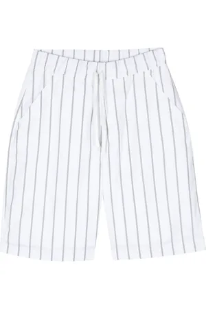 OFFICINE GENERALE Gestreifte Shorts