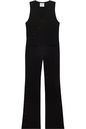 Courrèges Jumpsuit mit V-Ausschnitt