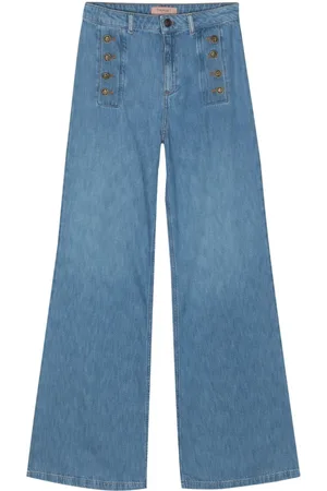 Twin-Set Schlagjeans mit hohem Bund