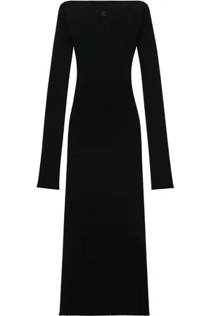 Courrèges Schulterfreies Jerseykleid