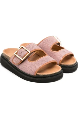 Zadig & Voltaire Wildleder-Pantoletten mit Flügel-Prägung