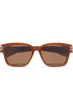 Ermenegildo Zegna Sonnenbrille mit eckigem Gestell