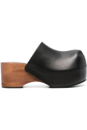 Acne Studios Clogs mit Holz-Plateau