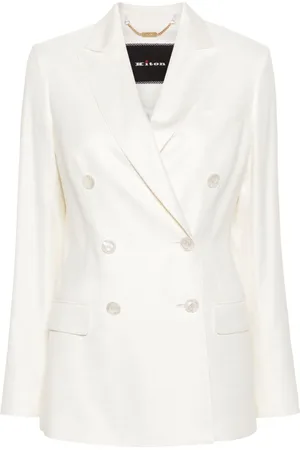 Kiton Doppelreihiger Canvas-Blazer