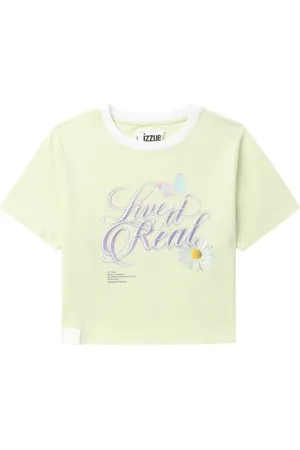 Izzue T-Shirt mit Zitat-Print