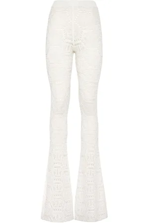 Philipp Plein Hose in Lochstrick mit Monogrammmuster