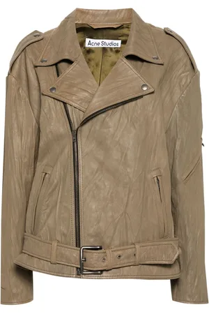 Acne Studios Bikerjacke mit Knitteroptik