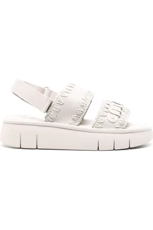 Mou Bounce Flatform-Sandalen aus Wildleder