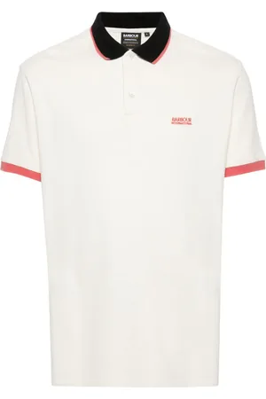 Barbour Poloshirt mit Logo-Stickerei