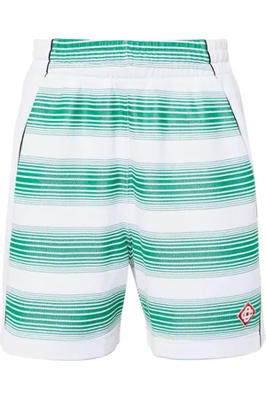 Casablanca Gestreifte Jacquard-Joggingshorts