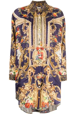 Camilla Seidenhemd mit "Venice Vignette"-Print