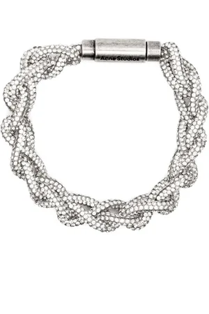 Acne Studios Cord-Armband mit Kristallen