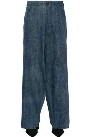 YOHJI YAMAMOTO Weite Hose im Layering-Look