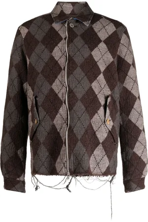 UNDERCOVER Jacke mit Argyle-Muster