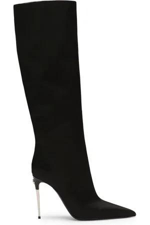 Dolce & Gabbana Stiefel mit Logo-Schild