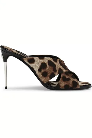 Dolce & Gabbana Keira Mules mit Leoparden-Print 85mm