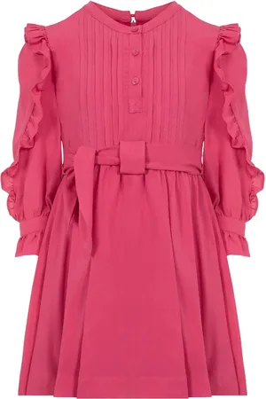 Lapin House Gerüschtes Kleid mit Gürtel