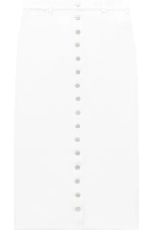 Courrèges Multiflex Midirock mit Lack-Finish