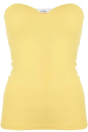 AMIR SLAMA Trägerloses Top