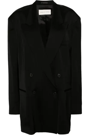 DRIES VAN NOTEN Doppelreihiges Sakko aus Satin