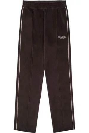 Sporty & Rich Jogginghose mit Logo aus Velours