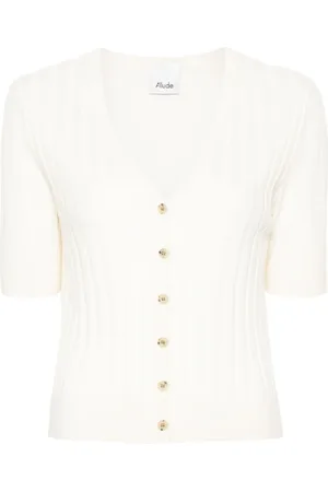 Allude Gerippter Cardigan