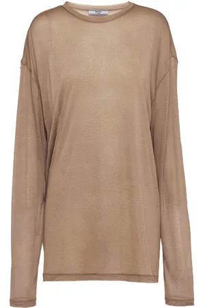 Prada Sheer-Langarmshirt