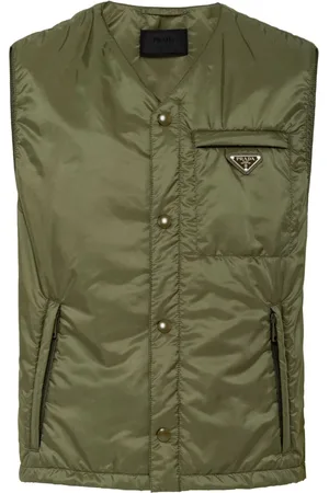Prada Weste mit emailliertem Triangel-Logo