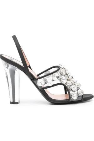 Moschino Sandalen mit Kristallen 110mm