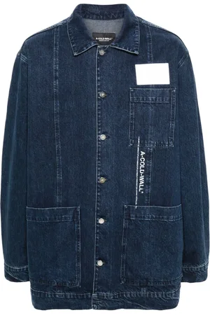 A-cold-wall* Jeansjacke mit Logo-Print