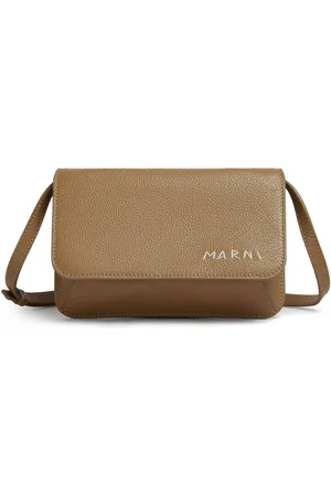 Marni Schultertasche mit Logo-Stickerei