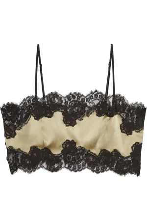 FLEUR DU MAL Bandeau-Top mit Spitze