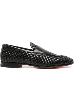 santoni Penny-Loafer mit Webmuster