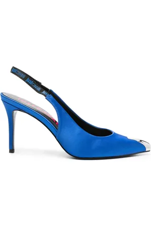 Roberto Cavalli Slingback-Pumps aus Satin 95mm