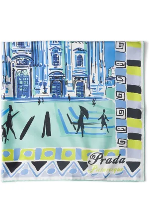 Prada Schal mit Pittoresque 90 Milan-Print