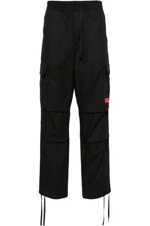 HUGO BOSS Cargohose mit Logo-Applikation