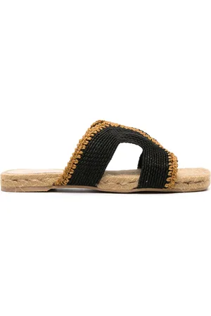 Castaner Flache Pura Lurex-Sandalen