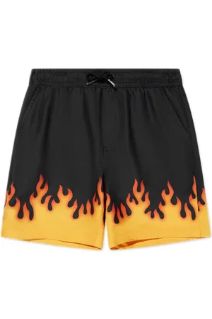 HUGO BOSS Shorts mit Flammen-Print