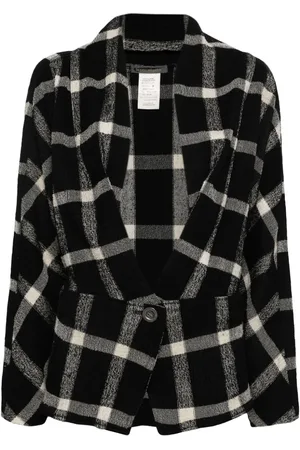 Issey Miyake Jacke mit Karomuster