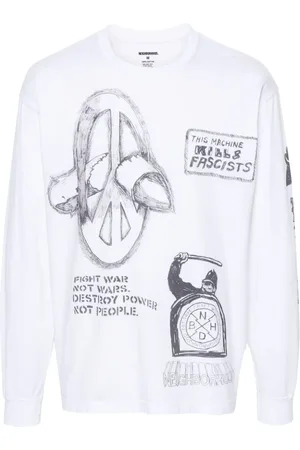 NEIGHBORHOOD Langarmshirt mit Handzeichnung