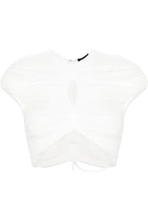 MUGLER Cropped-Netzoberteil
