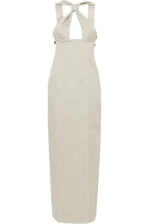 Sinéad O’Dwyer Tie Maxikleid aus Baumwolle