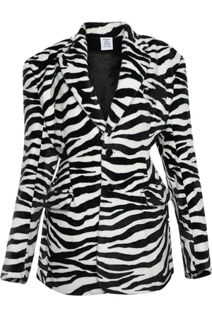 Vetements Blazer mit Zebra-Print