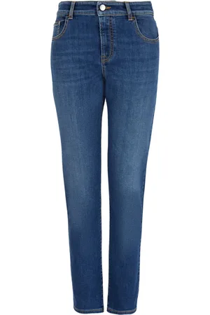 Emporio Armani Schmale High-Rise-Jeans