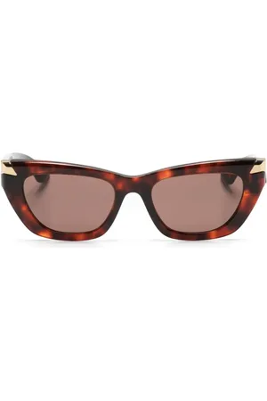 Alexander McQueen Cat-Eye-Sonnenbrille in Schildpattoptik