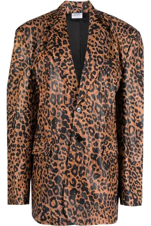 Vetements Blazer mit Leoparden-Print