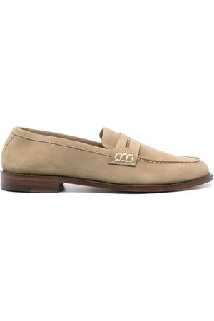 Manolo Blahnik Perry Penny-Loafer aus Wildleder