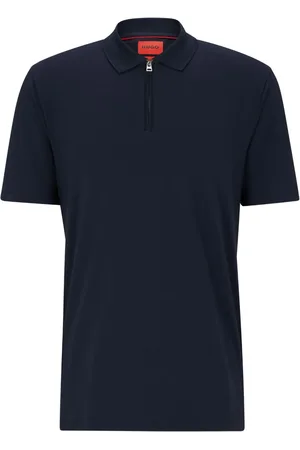 HUGO BOSS Pikee-Poloshirt mit Reißverschluss