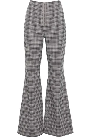 ROTATE Ausgestellte Hose mit Karomuster