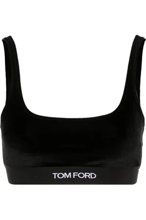 Tom Ford Samt-Bralet mit Logo-Jacquard